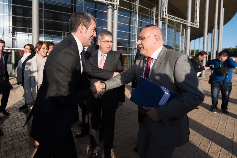 El presidente del Gobierno, Fernando Clavijo, en el Foro de Turismo de Maspalomas.