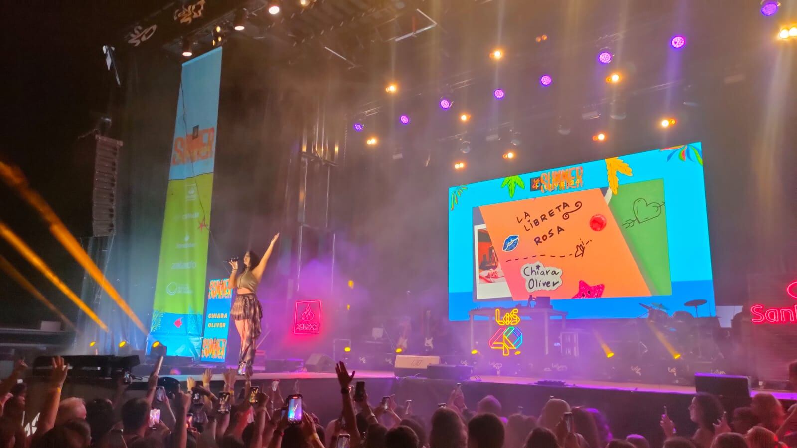 Chiara Oliver en la pasada edición de LOS40 Music Live en La Manga