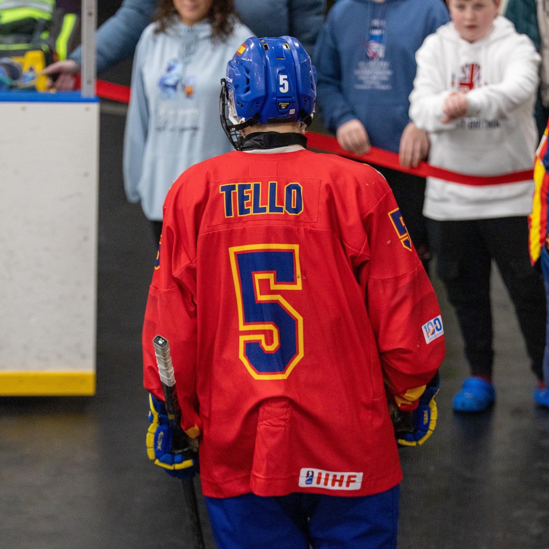 Pablo Tello en una de sus concentraciones con la Selección Española de Hockey