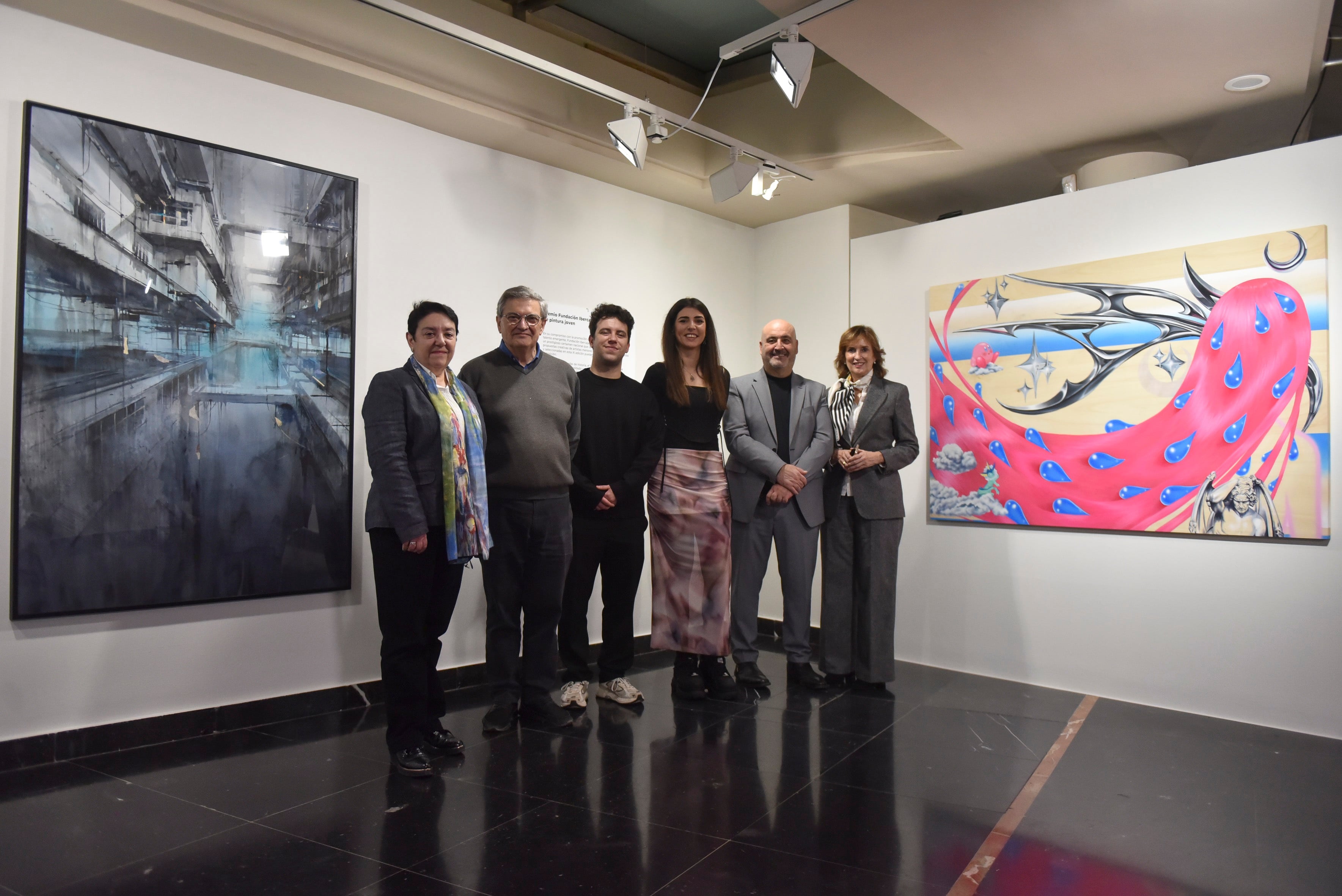 Momento de la presentación de la Exposición Premio de Pintura Joven Ibercaja 2024