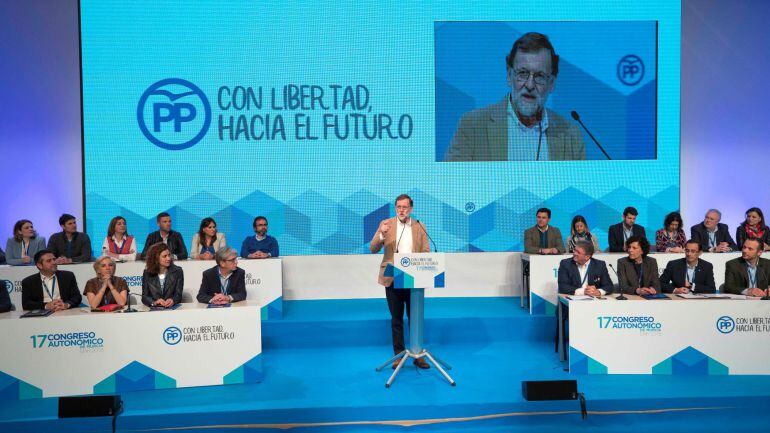 Mariano Rajoy ha clausurado el XVII Congreso del Partido Popular de la Región de Murcia.