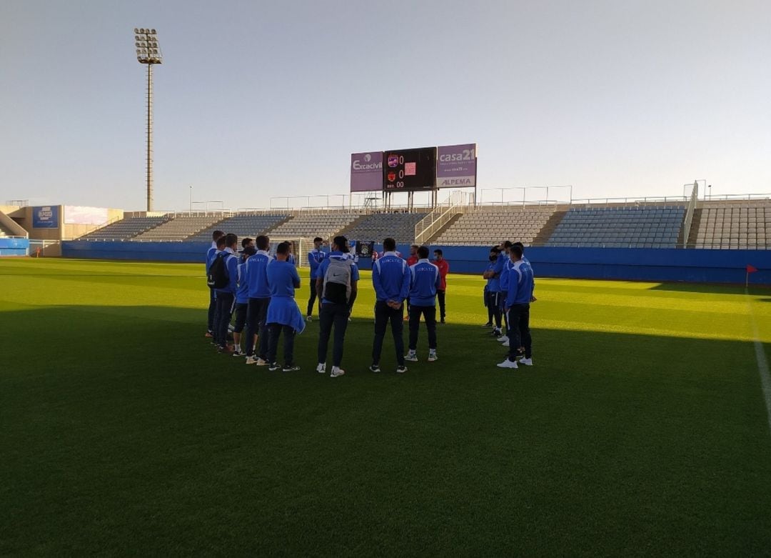 Foto reciente del Lorca FC en el Artés Carrasco