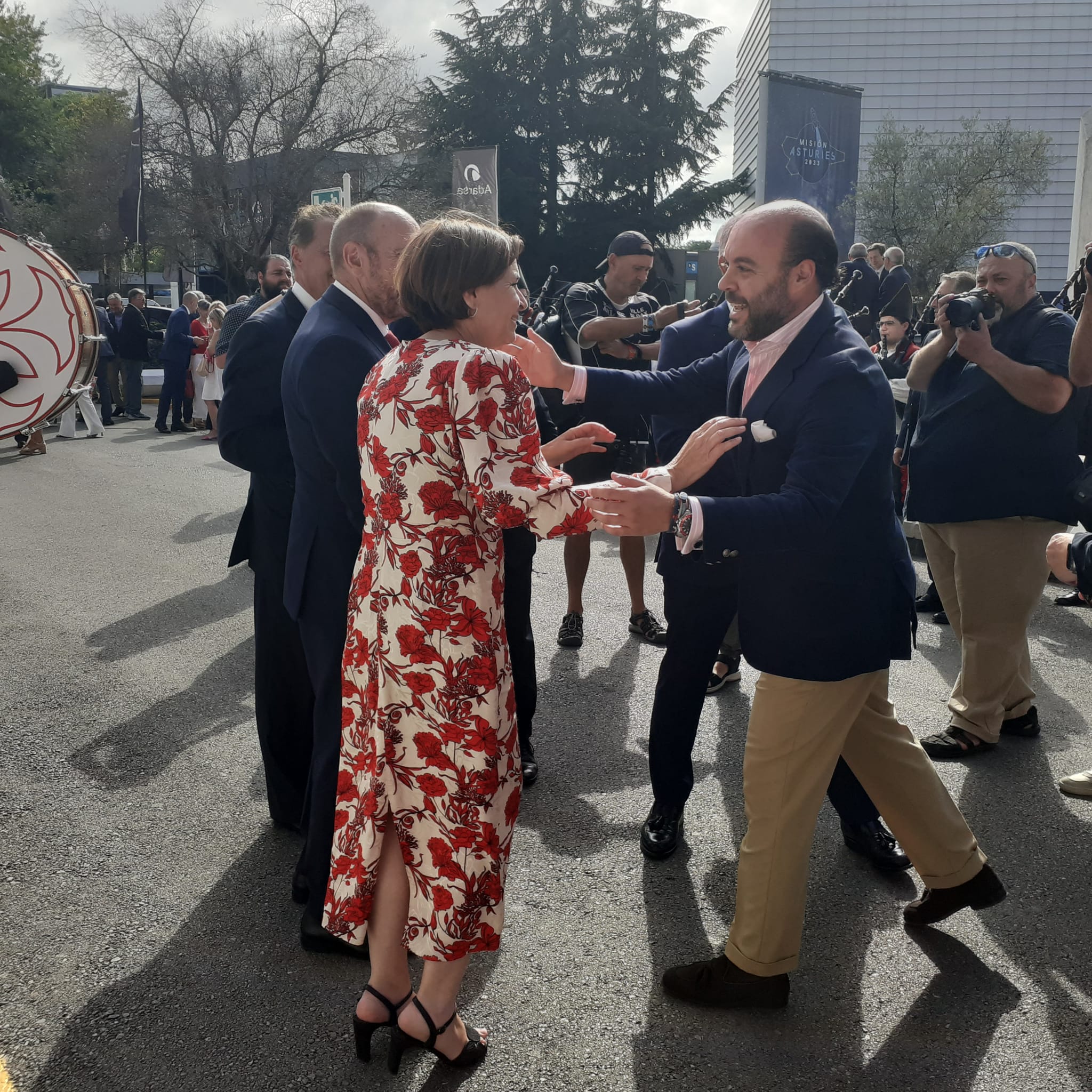 Carmen Moriyón, regidora gijonesa, da la bienvenida a los asistentes a la inaguración de FIDMA 2023