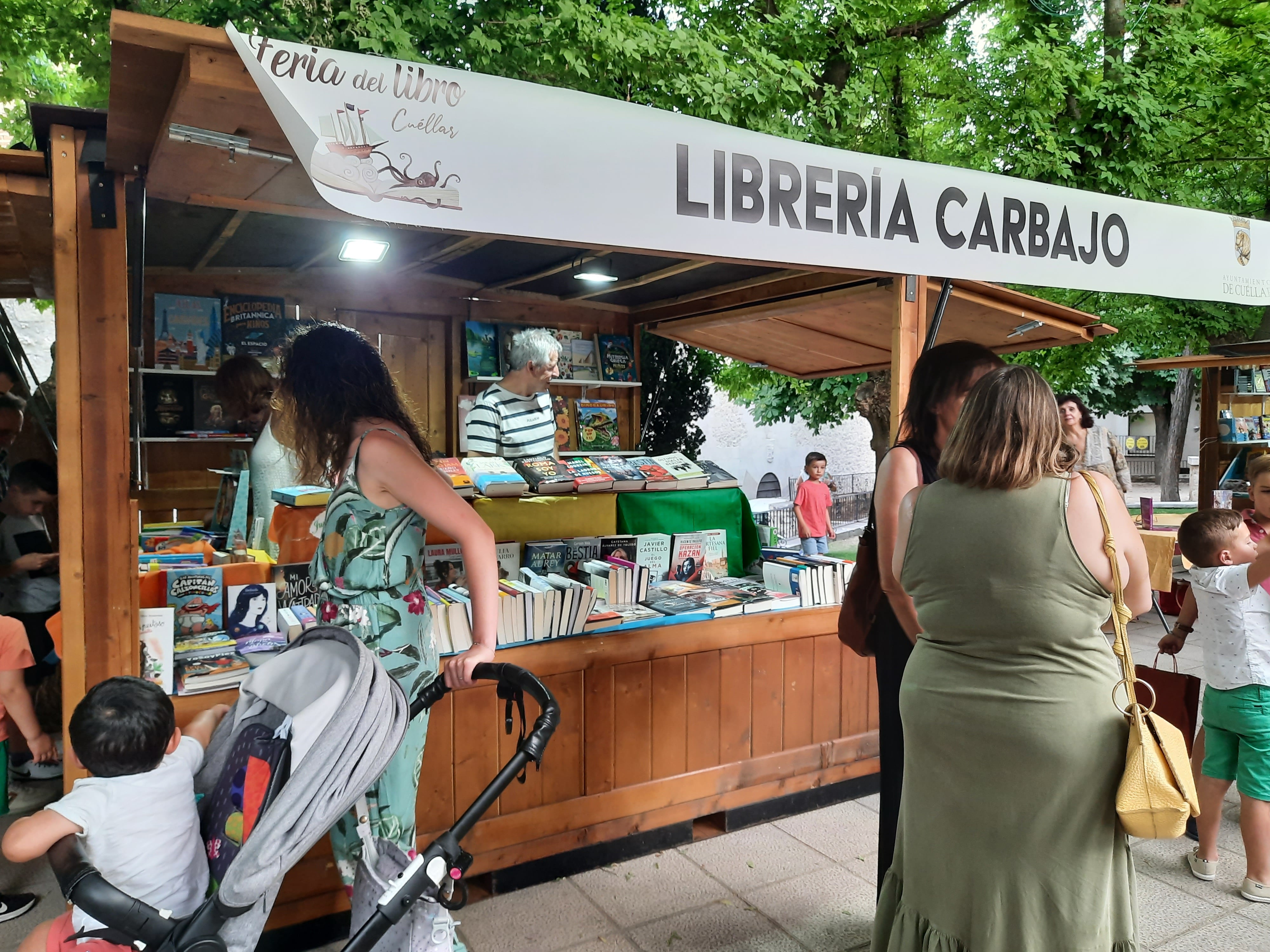 Librería de Cuéllar en una edición anterior de la Feria del libro