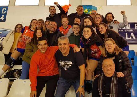 La afición eldense en Santander