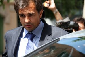 Lluís Corominas durant el seu judici a l'Audiència de Barcelona