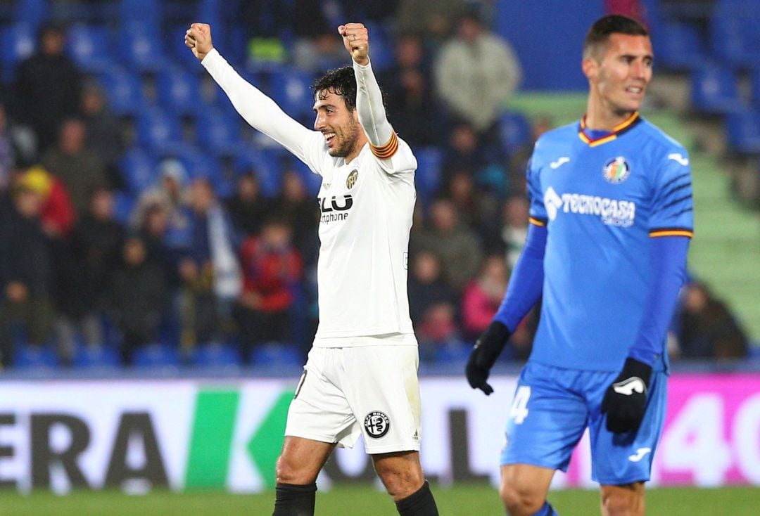 Parejo celebra el gol