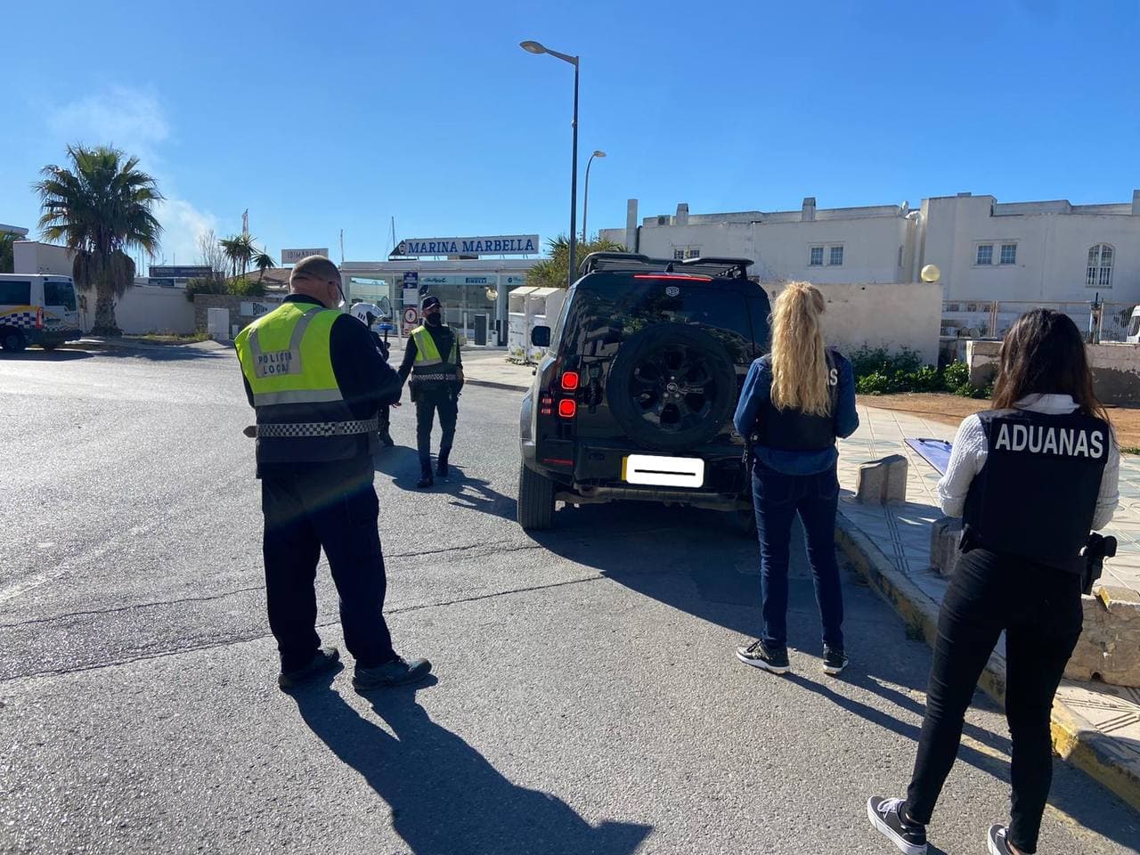 Un momento durante el control