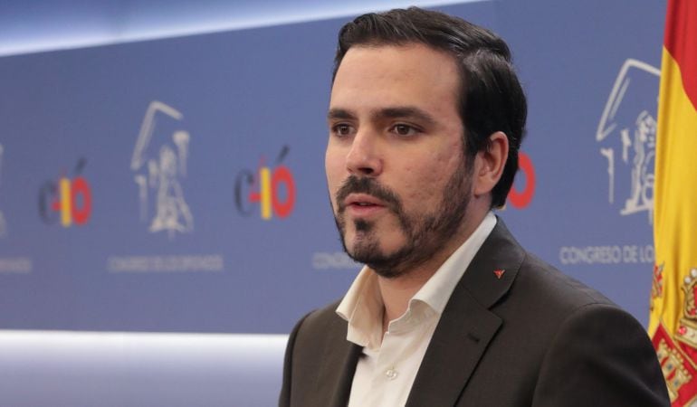 El líder de Izquierda Unida, Alberto Garzón.