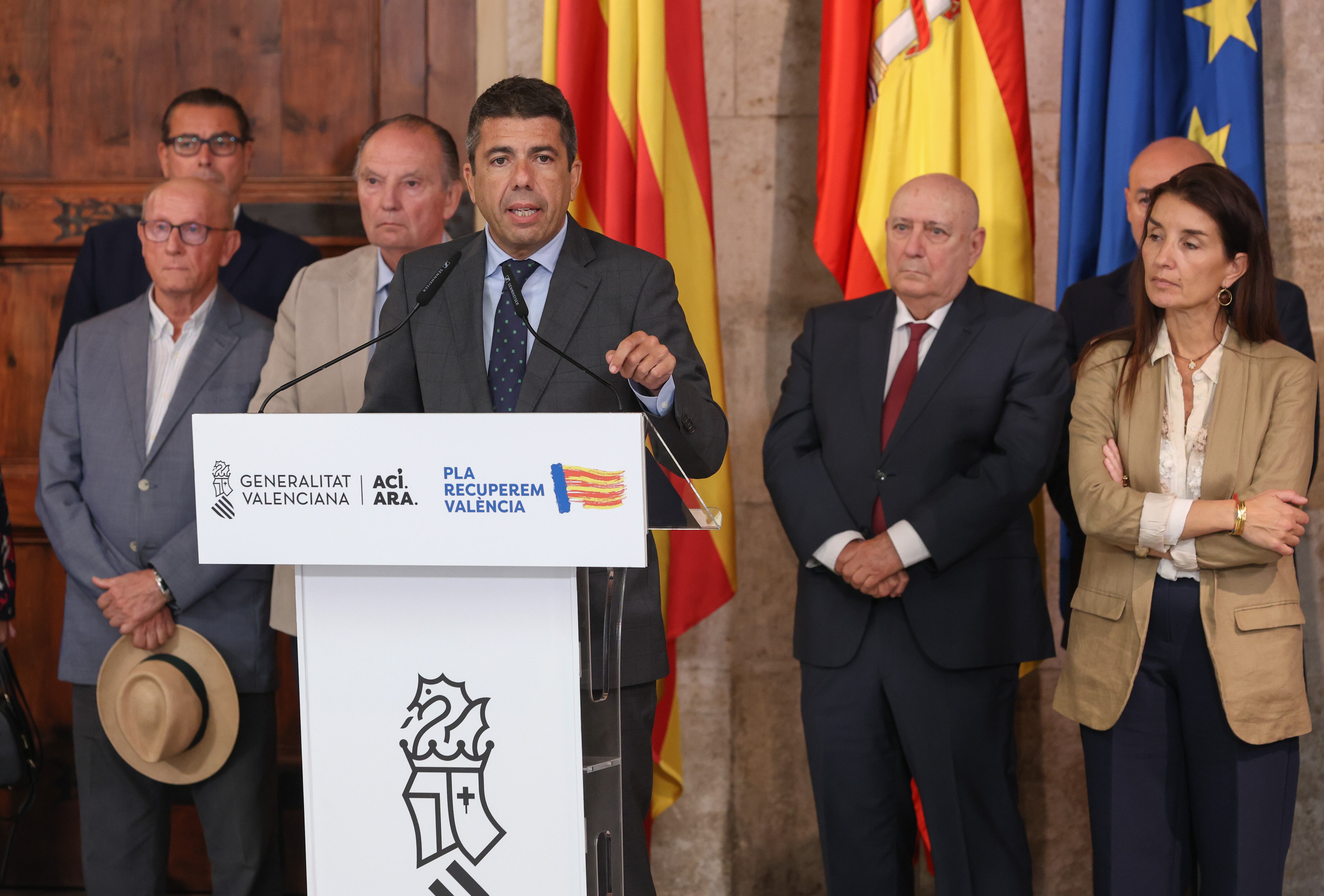 Mazón urge a la aprobación del FLA extraordinario para garantizar la prestación de servicios, dar seguridad a proveedores e impulsar la reconstrucción