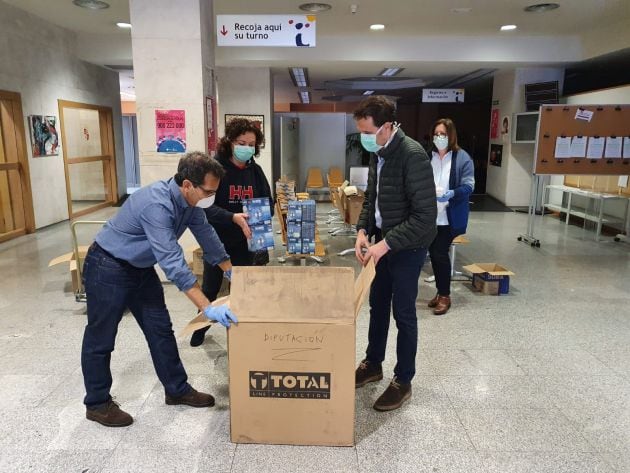 Material sanitario para Castilla y León.