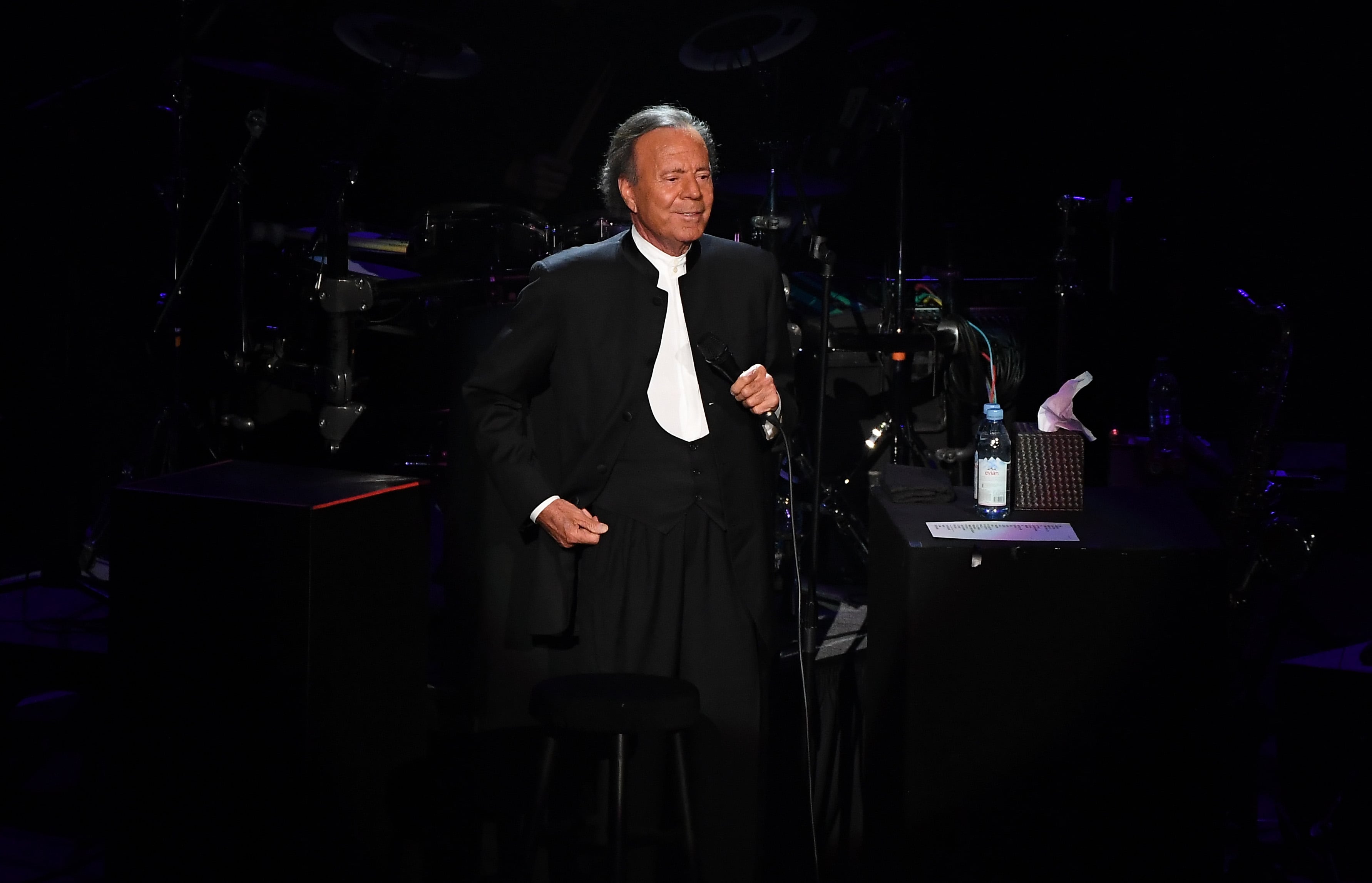 Julio Iglesias en uno de sus últimos conciertos.