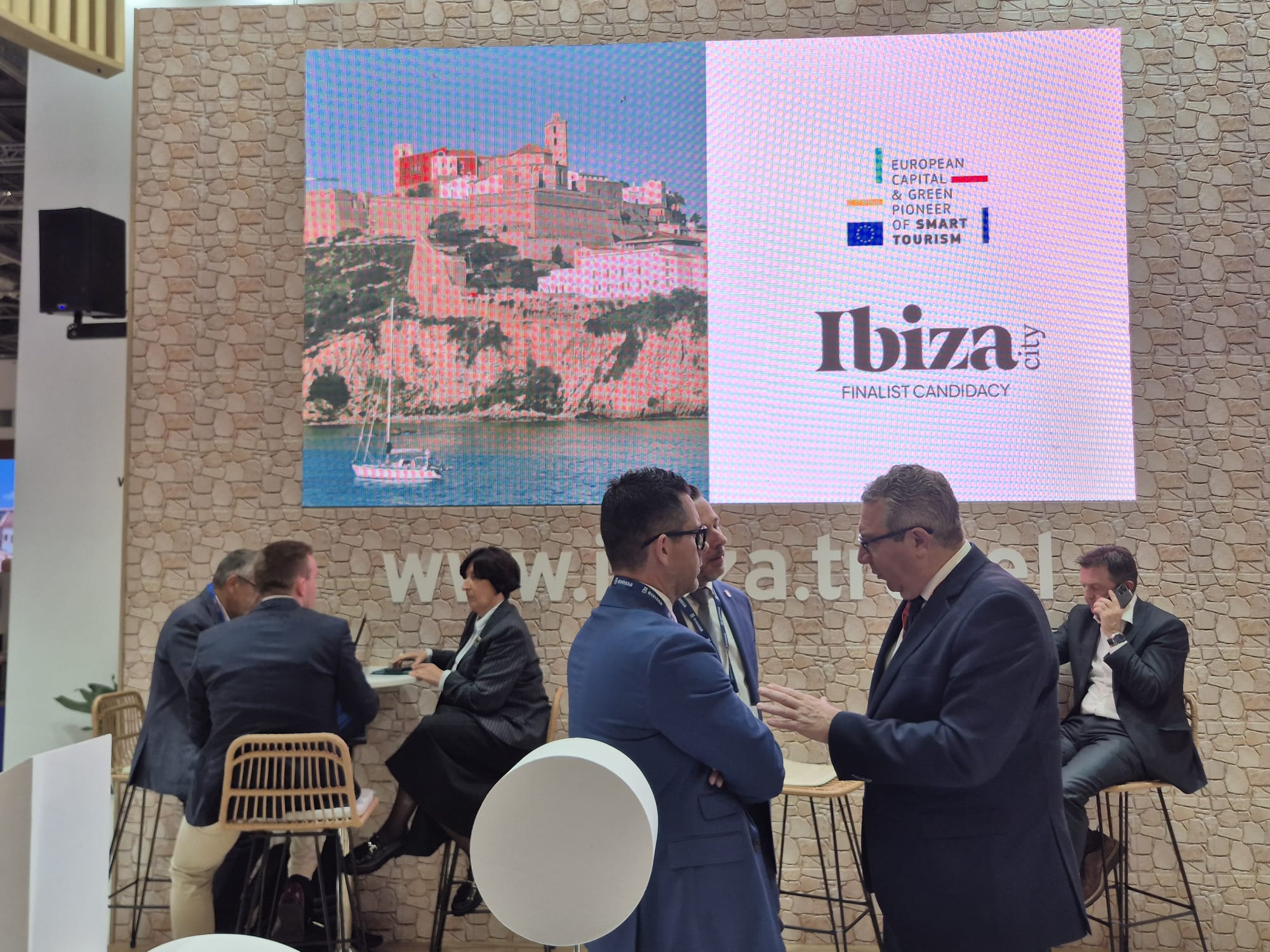 Imagen del stand de Ibiza en la World Travel Market de Londres