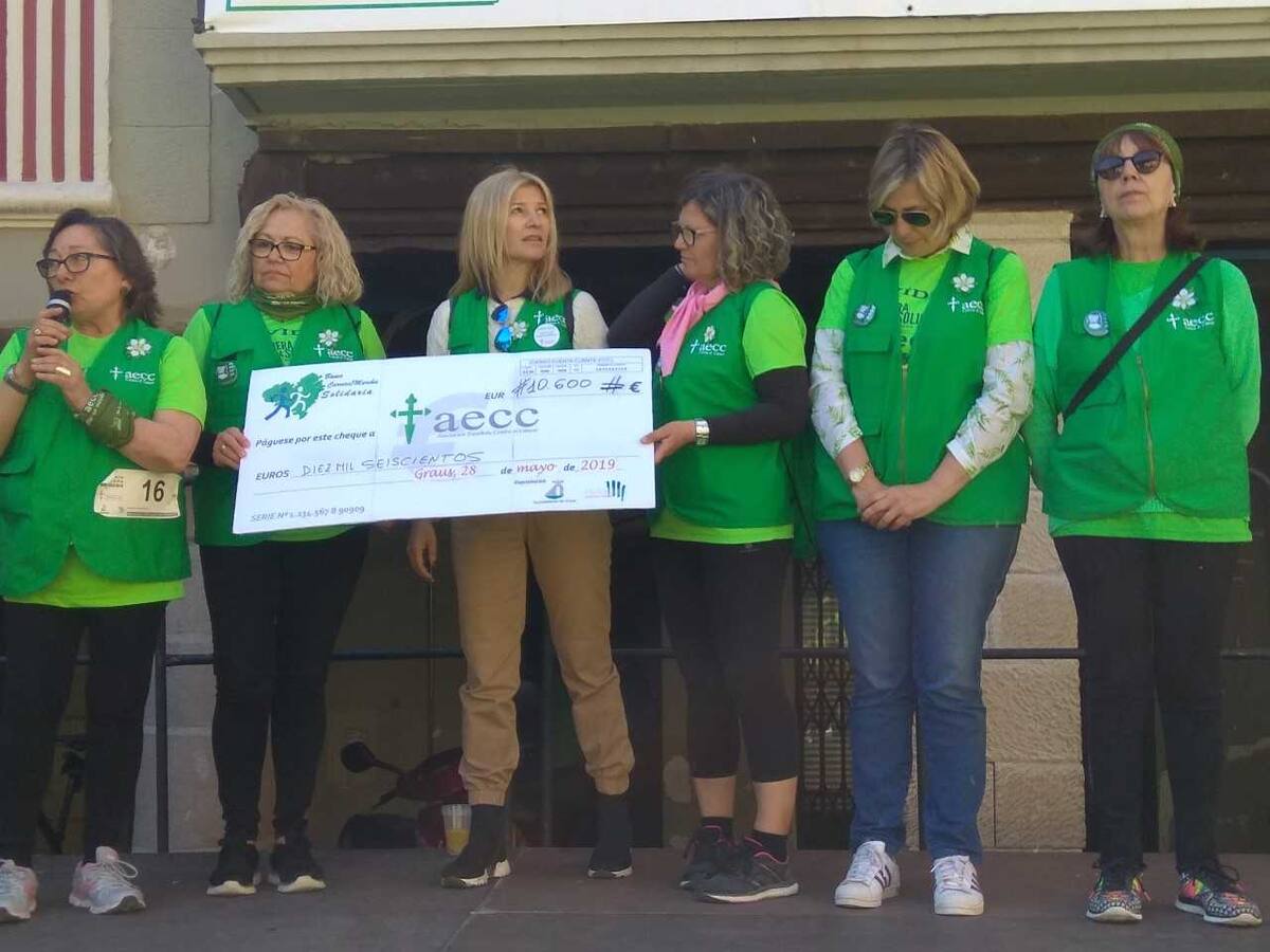 Los grausinos recaudan 10.600 euros para la lucha contra el cáncer