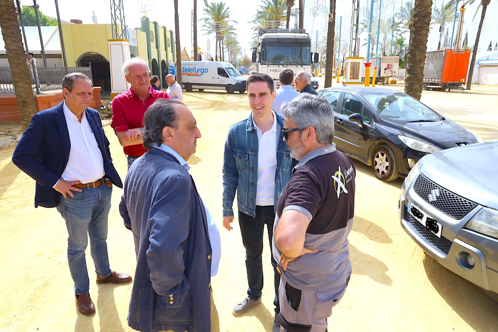 Espinar y Zurita durante una visita al González Hontoria