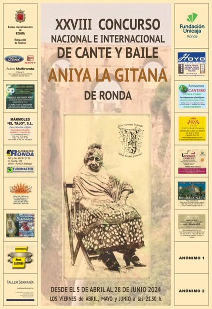 XXVIII edición del Concurso Nacional e Internacional de Cante y Baile ‘Aniya la Gitana’