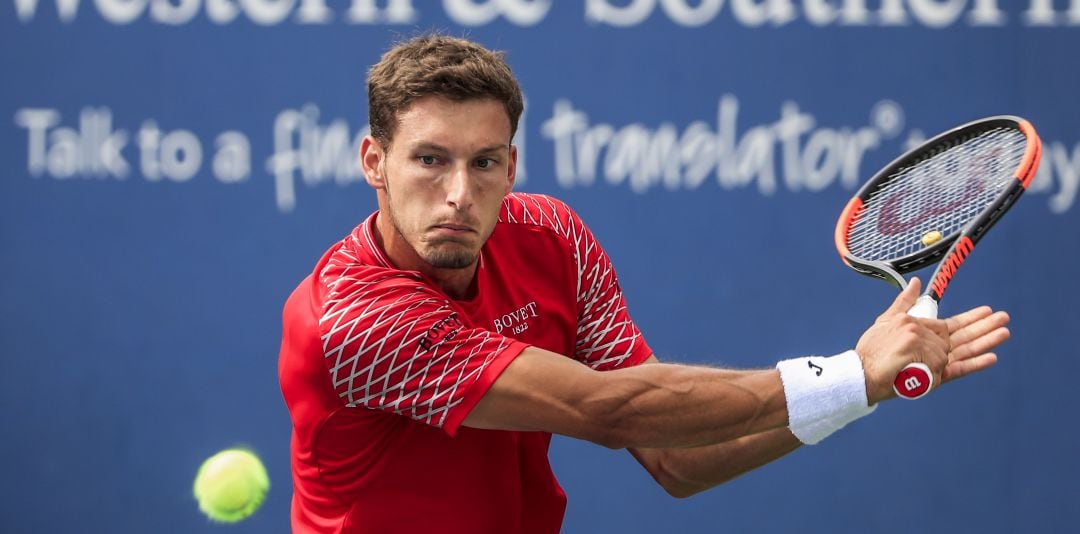 Pablo Carreño, durante su encuentro ante Marin Cilic en el Western & Southern Open