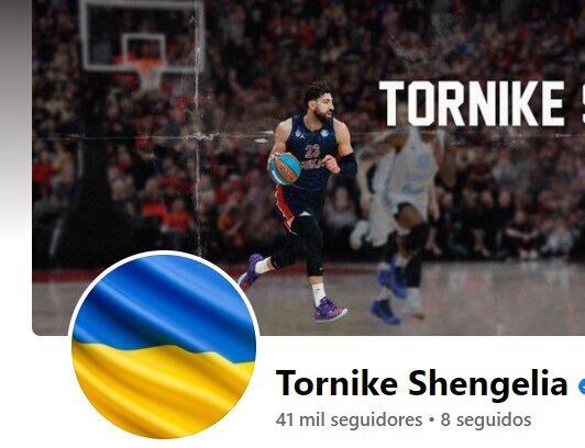 Perfil de Twitter de Shengelia