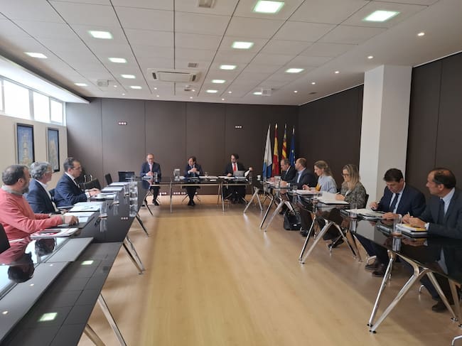 Consejo de Administración de la Autoridad Portuaria de Alicante que ha aprobado el cese del director, Carlos Eleno