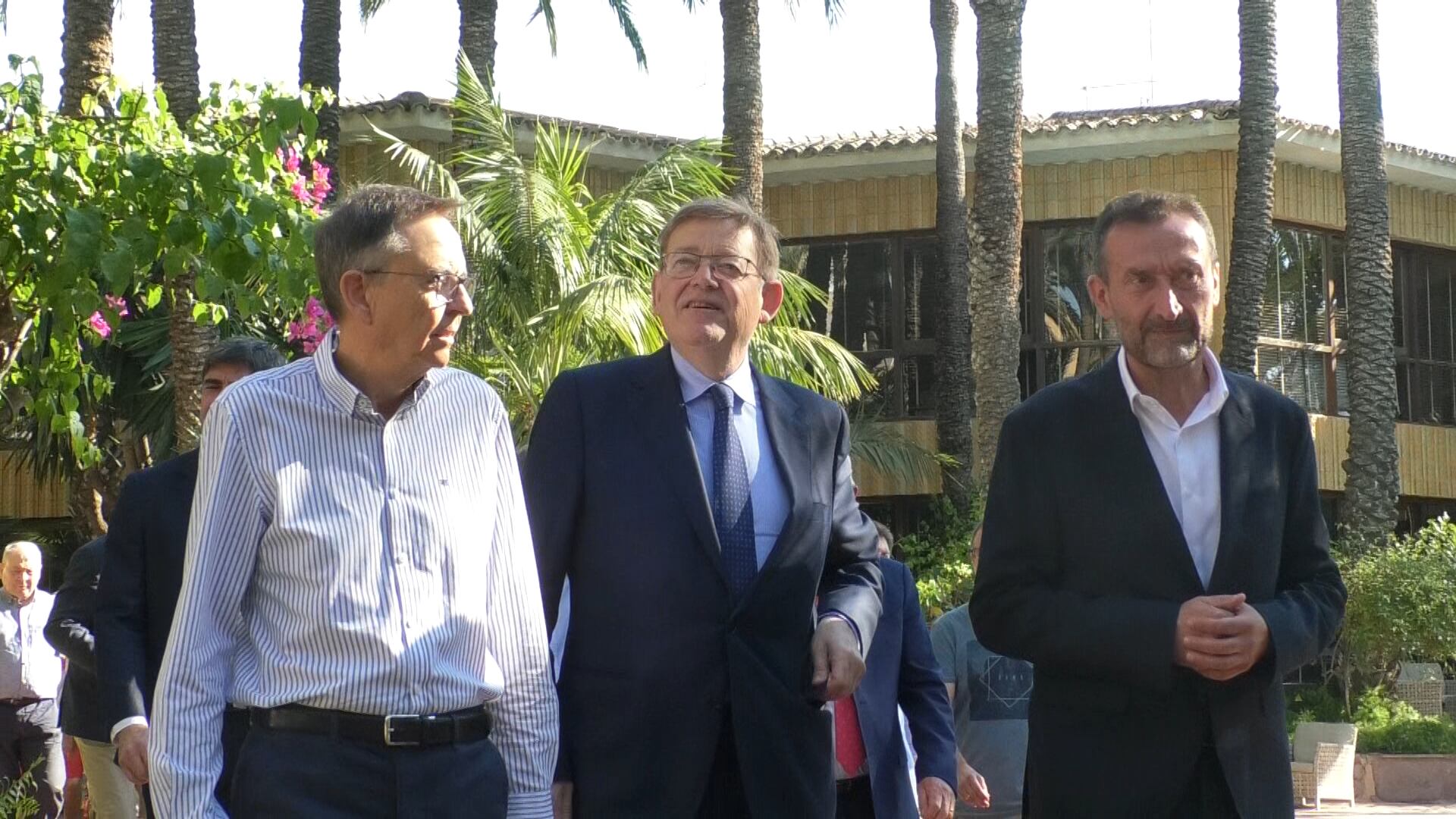 Ximo Puig, Carlos González y Diego Maciá
