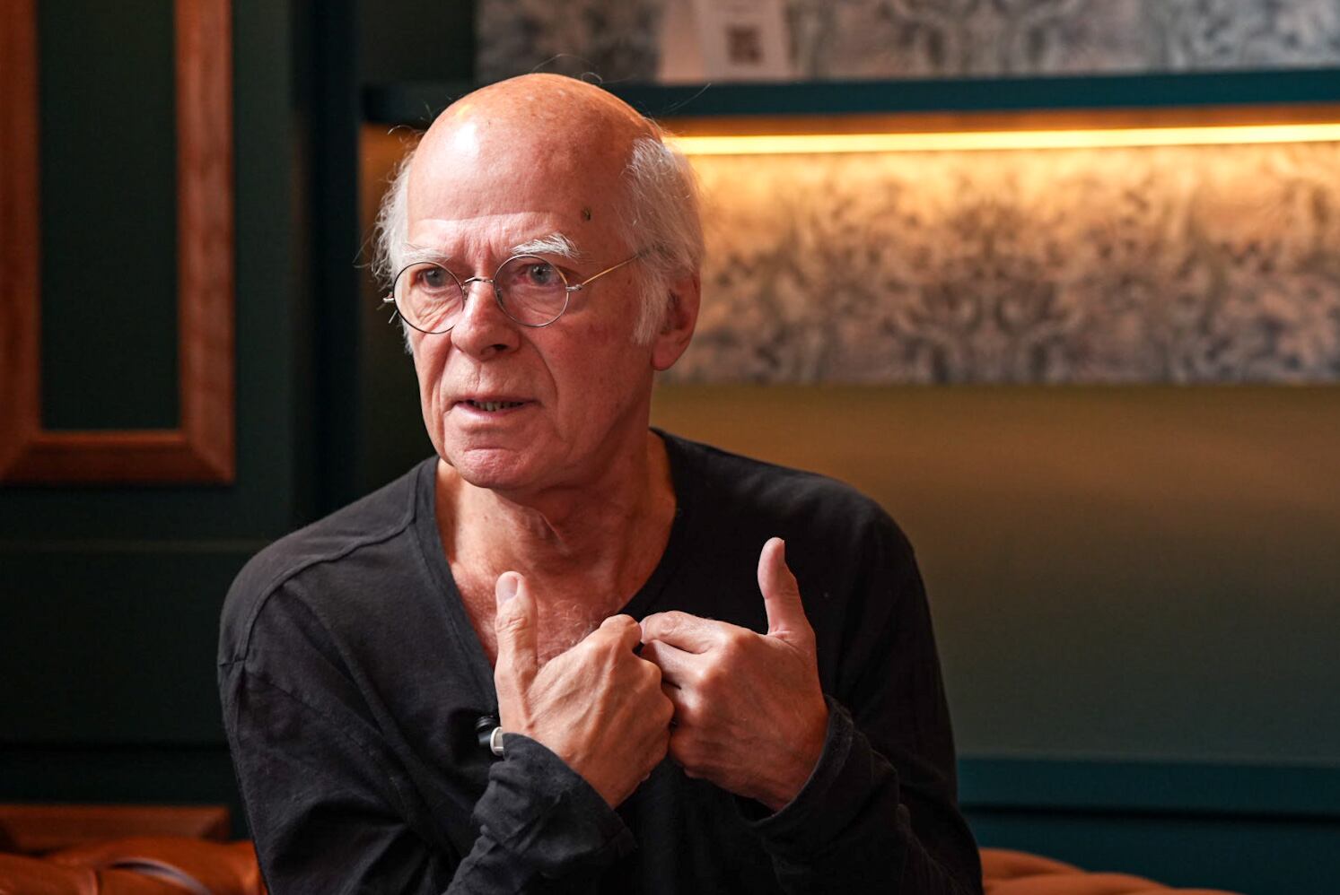 Pascal Quignard en la Estación de Canfranc, donde recibe el Premio Formentor 2023. Imagen de Begoña Rivas