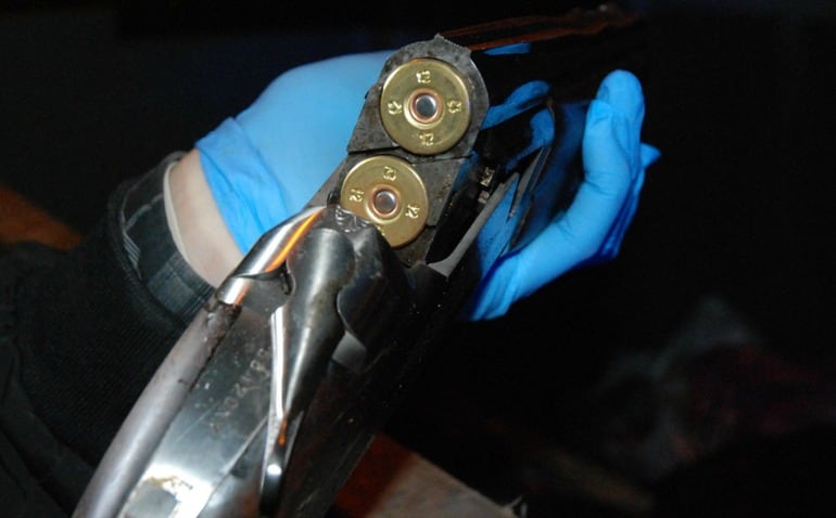 Arma intervenida por la policía de Málaga