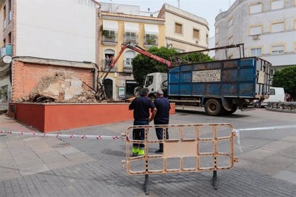 Solar de la Puerta de la Villa donde se instalará el mosaico sobre Santa Eulalia. Foto: Ayto. de Mérida