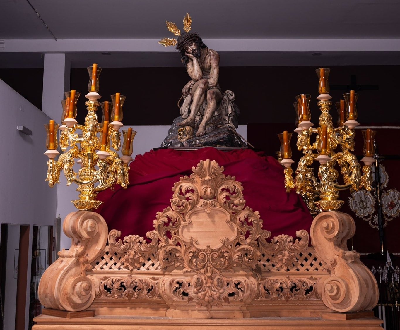 Imagen del trono del Santísimo Cristo de la Humildad y Paciencia