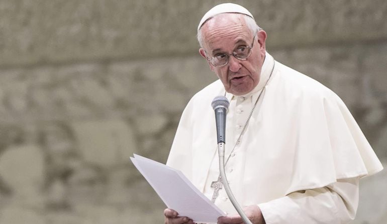 El papa Francisco durante una audiencia en el Vaticano.