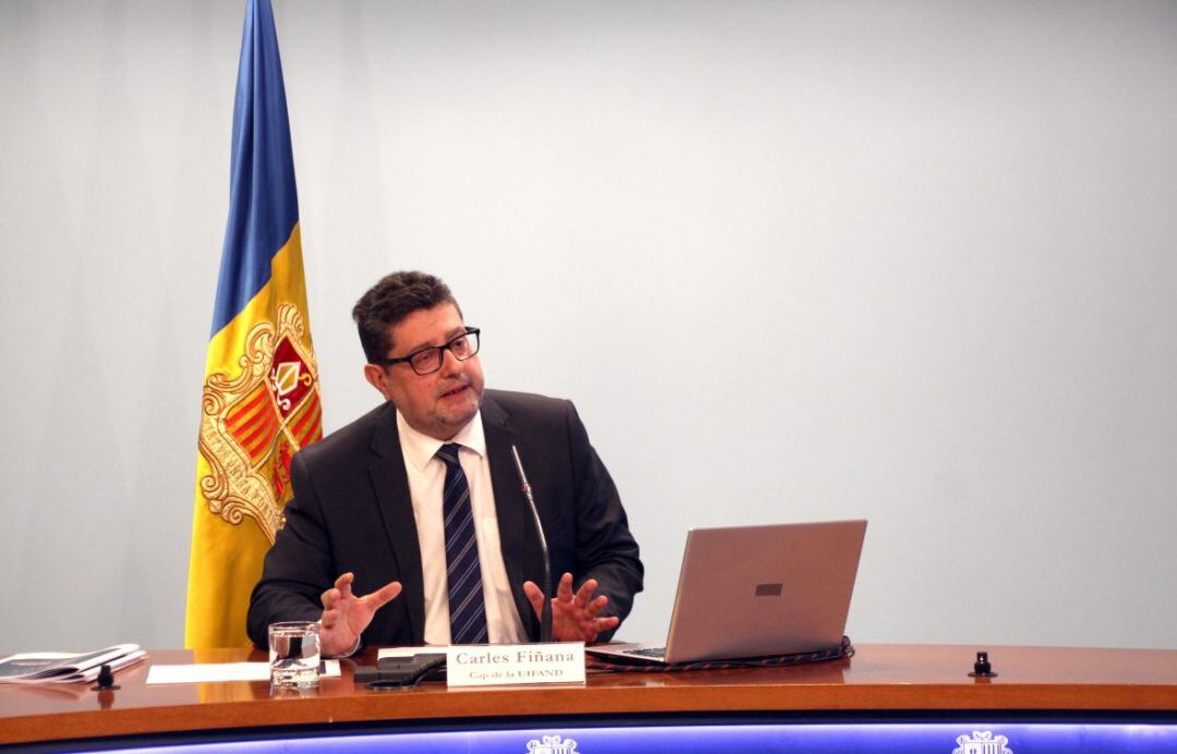 El cap de la Unitat d’Intel·ligència Financera d’Andorra, Carles Fiñana.