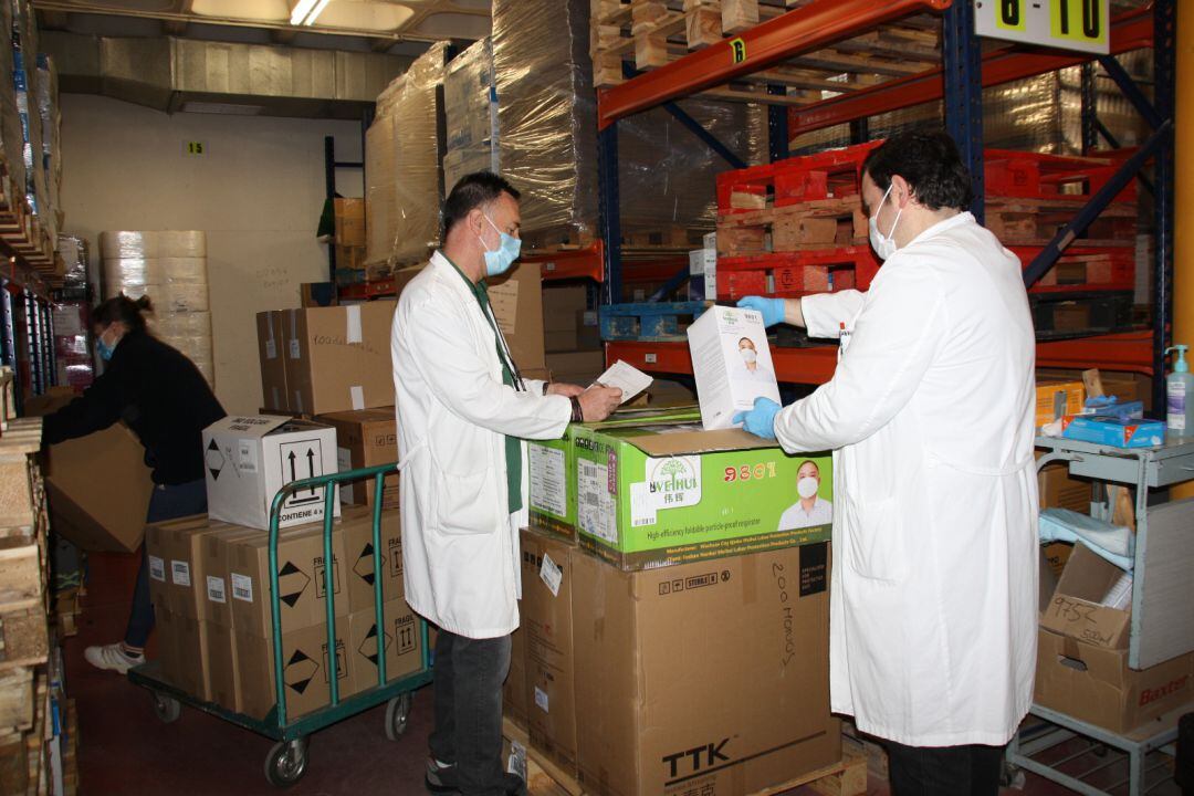 El material entregado en Cuenca supera ya los 288.000 elementos de protección