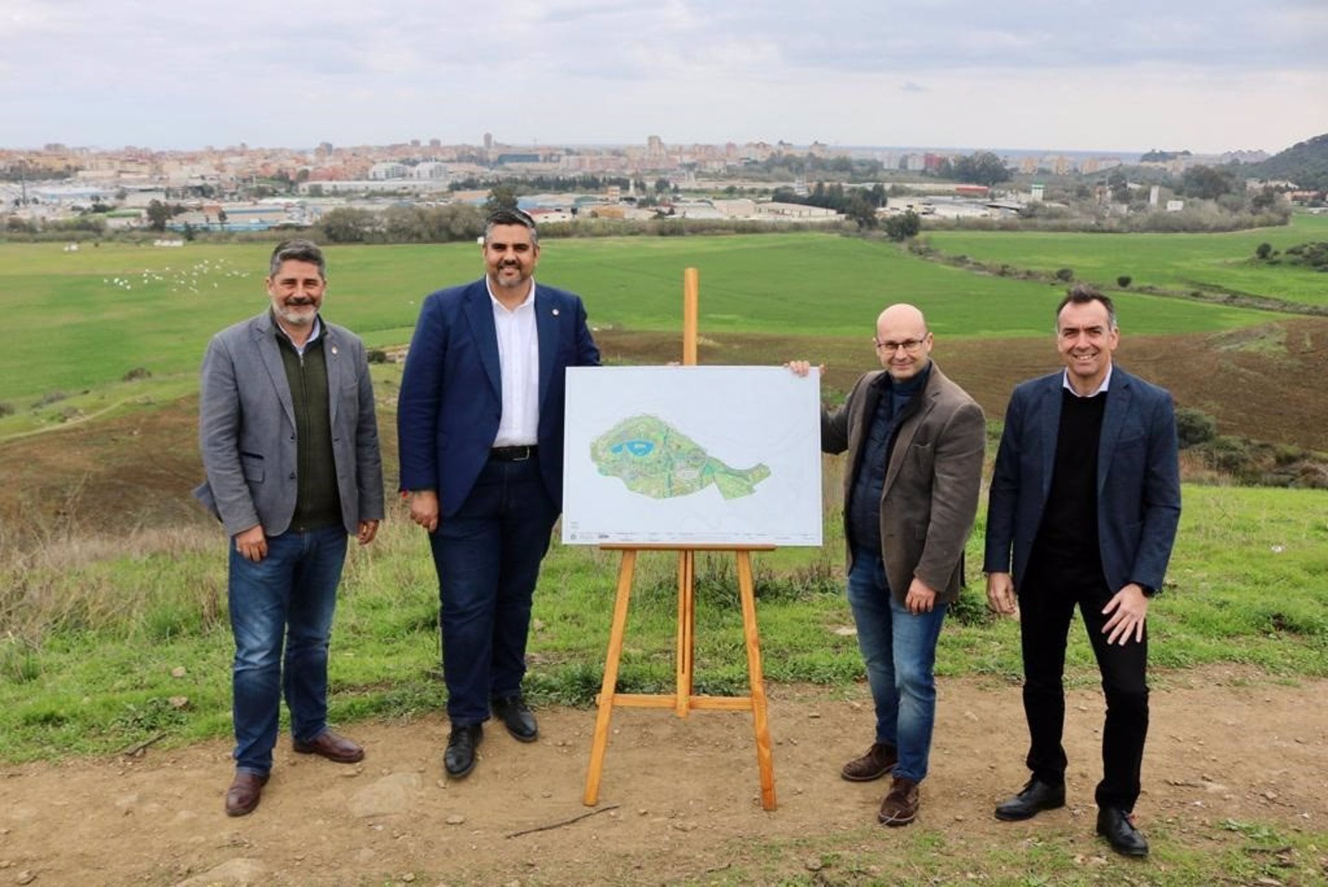 Presentación del proyecto un gran parque en Mijas que tendrá 36 hectáreas y contará con 20.000 plantas