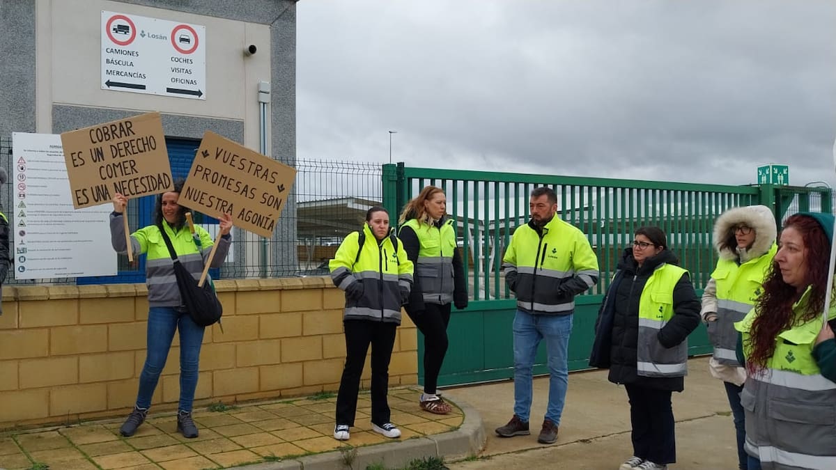 Los trabajadores de Losan se movilizan ante su difícil situación