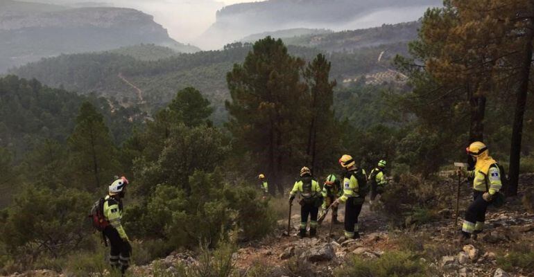 Imagen de archivo del incendio de Yeste