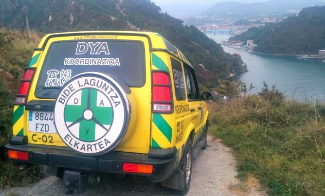 DYA Gipuzkoa tomó parte en las labores de busqueda en el entorno de Oarsoaldea