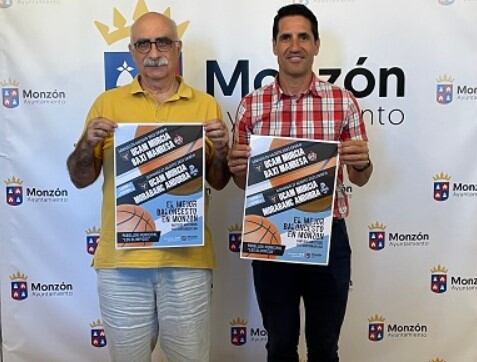 Guillermo Uguet y Eliseo Martín en la presentación del torneo que se disputará en Monzón