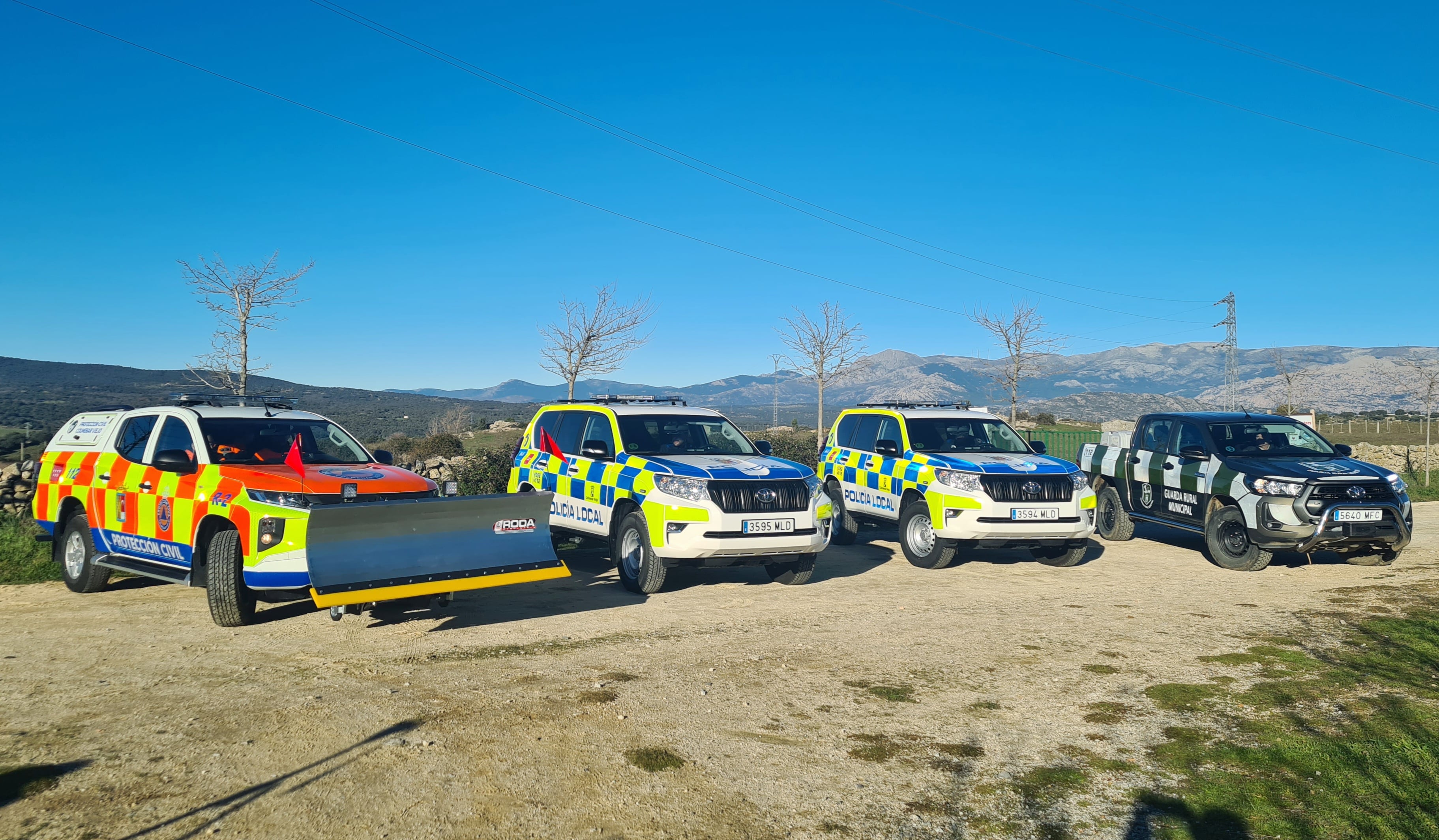 Nuevos vehículos de Policía Local, Protección Civil y Guarda Rural de Colmenar Viejo