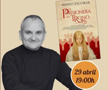 Detalle del cartel que anuncia el acto