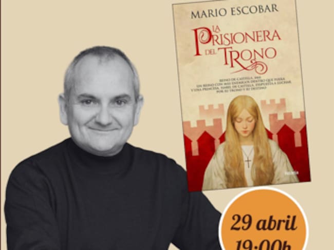 Detalle del cartel que anuncia el acto