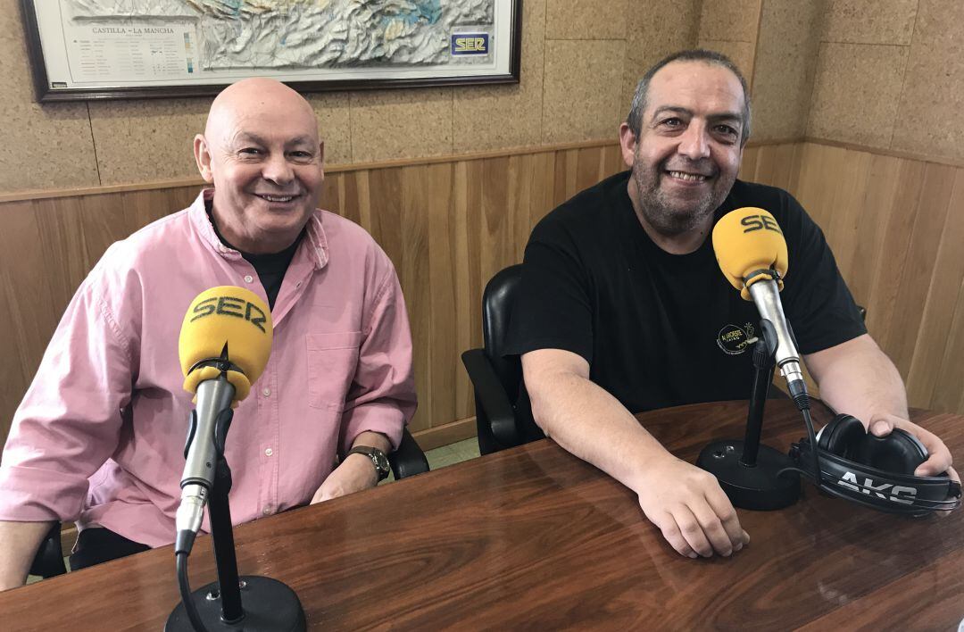 Rafael Núñez y Juan Carlos Castillejo en el estudio de SER Cuenca.