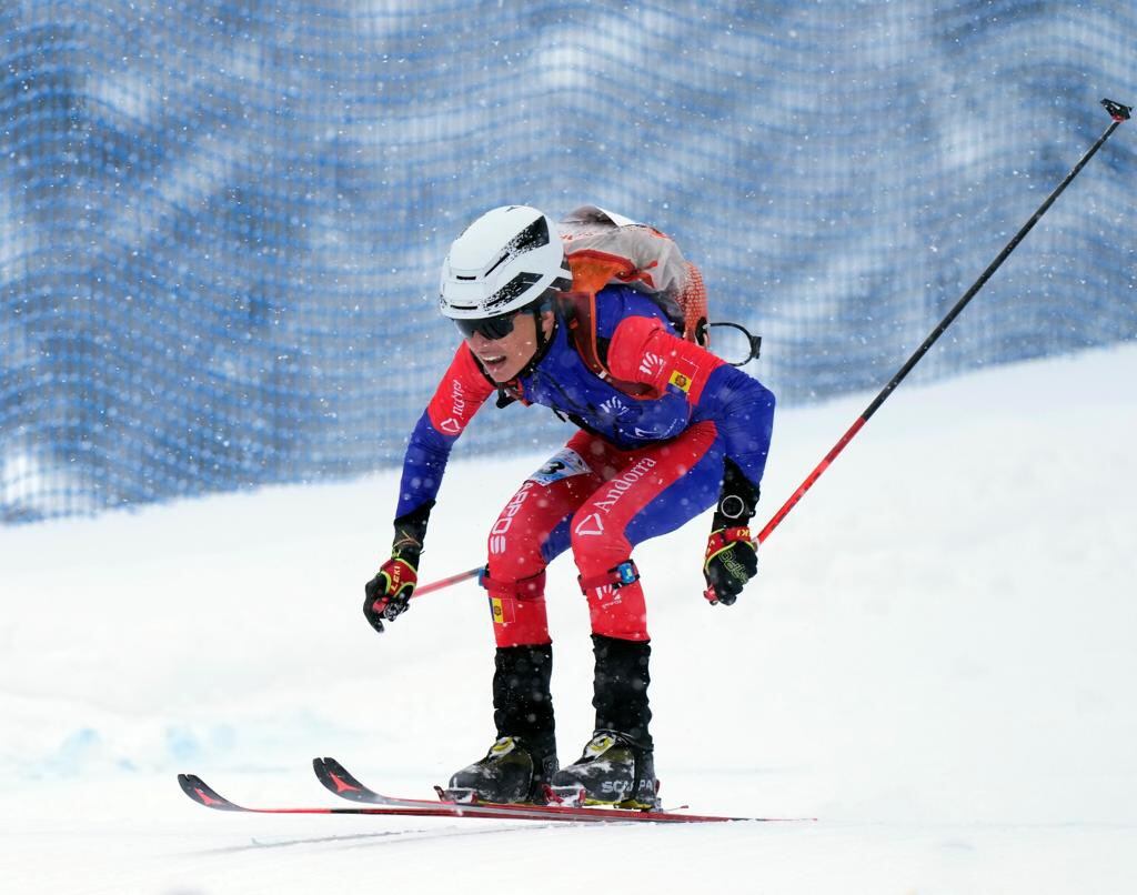L'esquiador de la FAM, Max Palimitjavila.