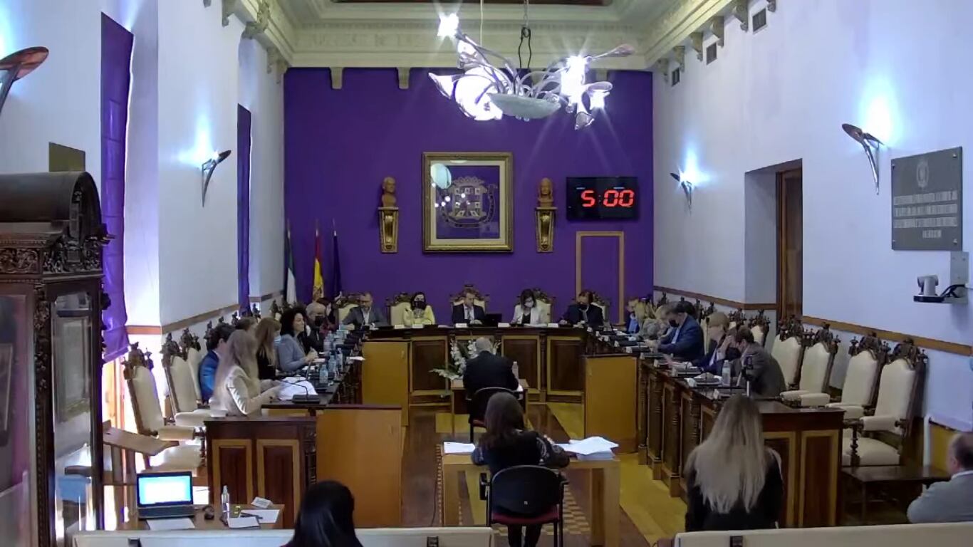 Pleno del Ayuntamiento de Jaén.
