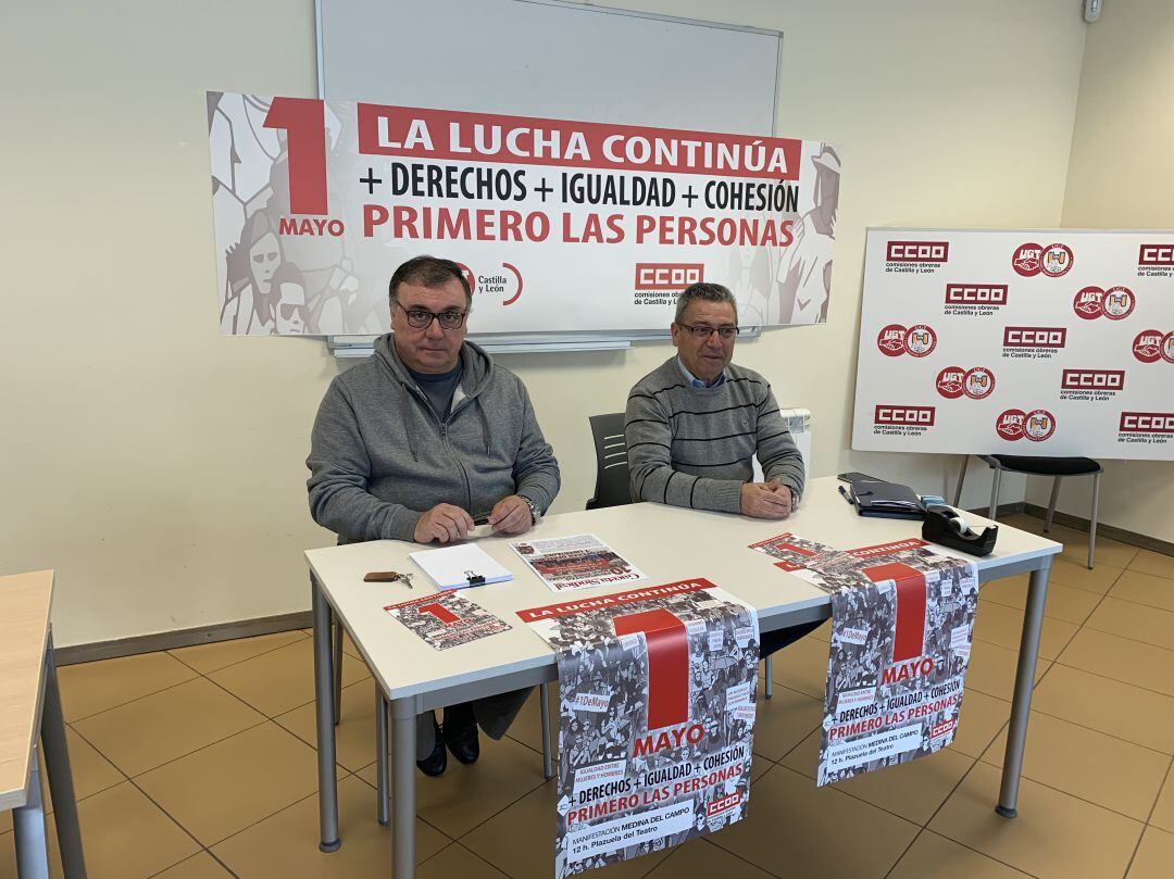 CCOO y UGT presentan la convocatoria del 1 de mayo en Medina del Campo