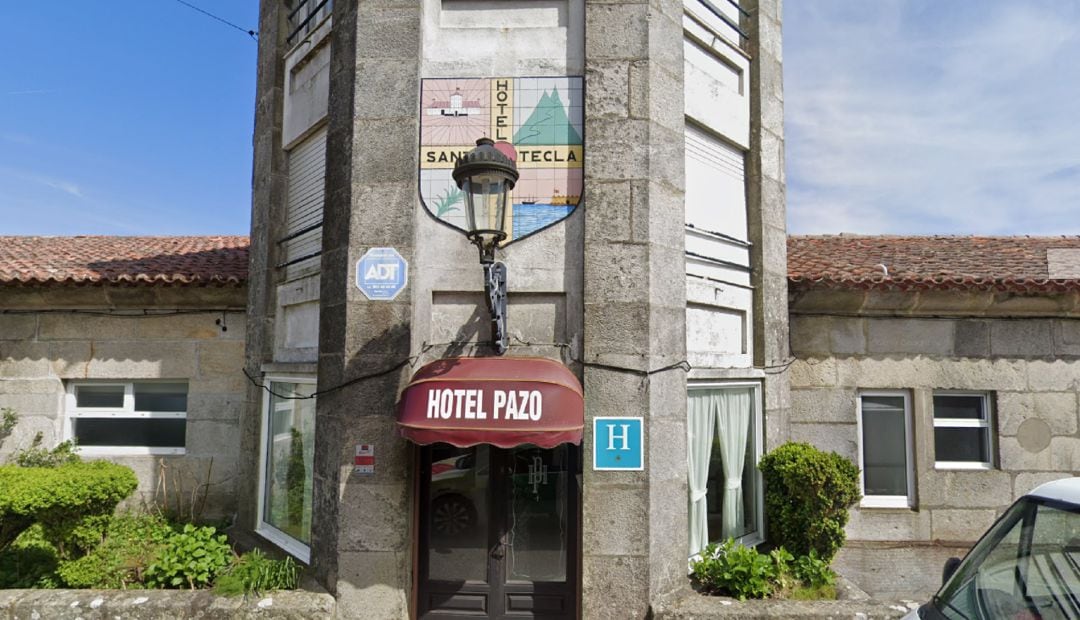 Entrada del Hotel Pazo Monte Santa Trega en A Guarda.