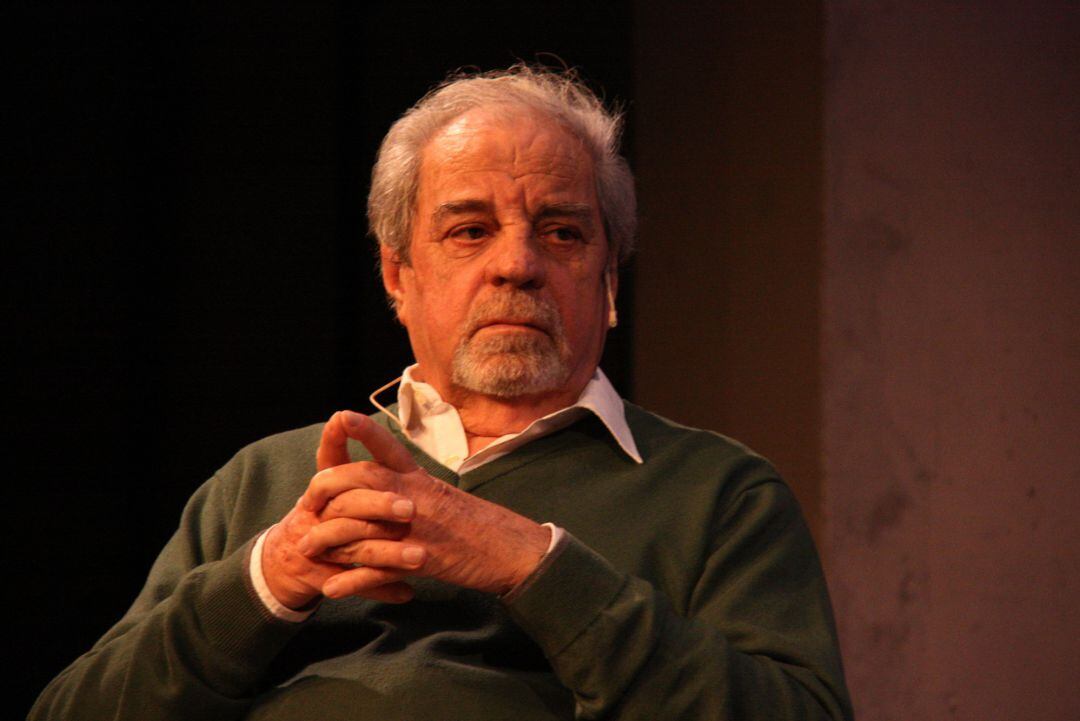 L'escriptor Juan Marsé en un moment de l'acte inaugural de Kosmopolis, l'any 2015