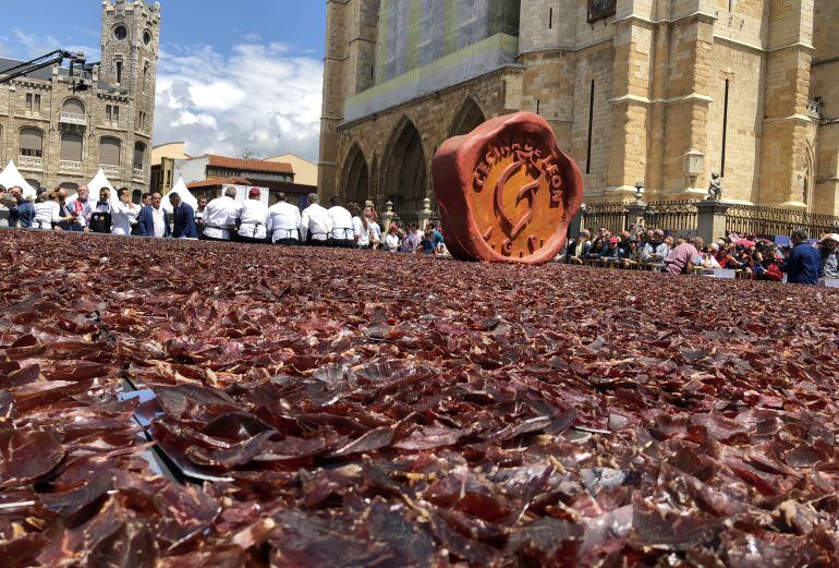 80 metros cuadrdos cubiertos totalmente de cecina