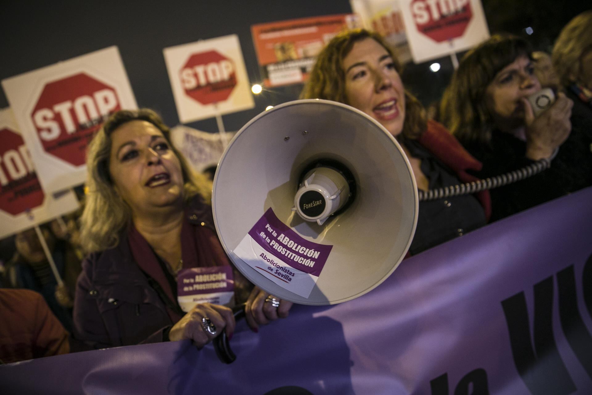 Manifestación del Movimiento Feminista por el Día Internacional para la Eliminación de la Violencia contra las Mujeres en Sevilla, foto de archivo/María José López