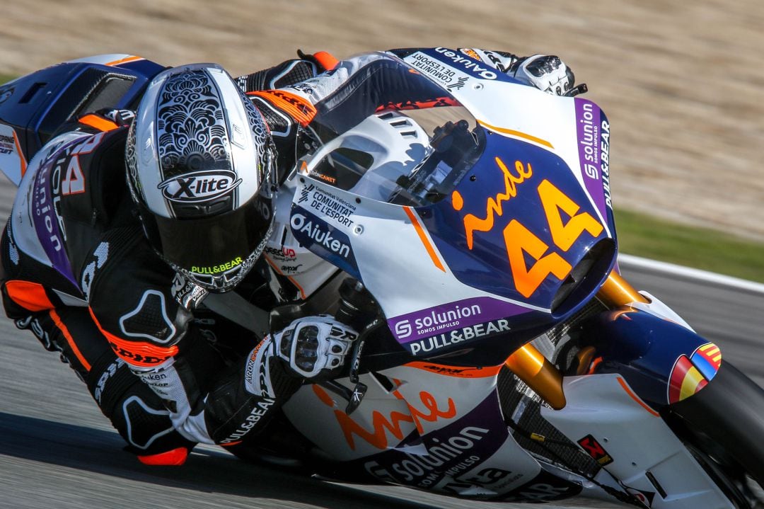 Aron Canet el viernes rodando en el Circuito de Jerez 