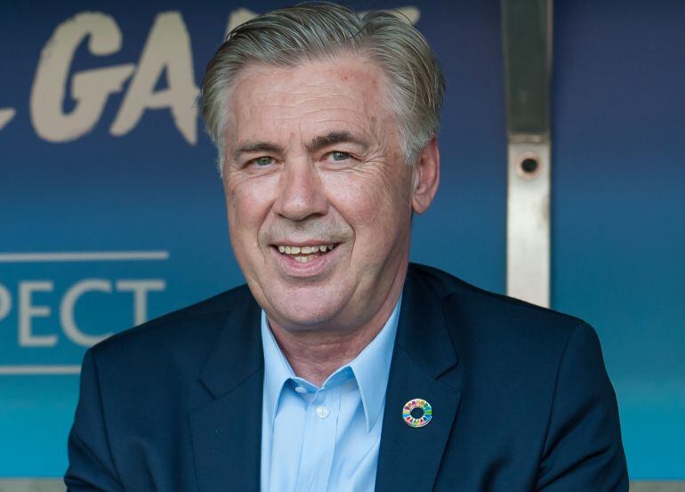 Ancelotti en el Estadio de GInebra. 