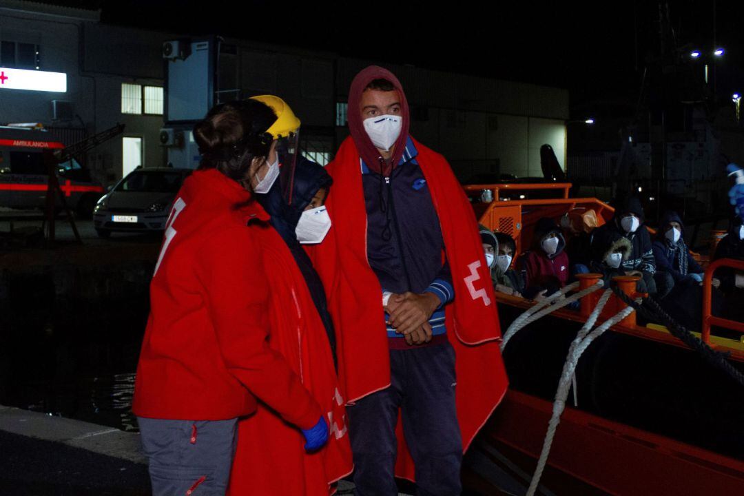 Llegada de migrantes a las costas españolas.